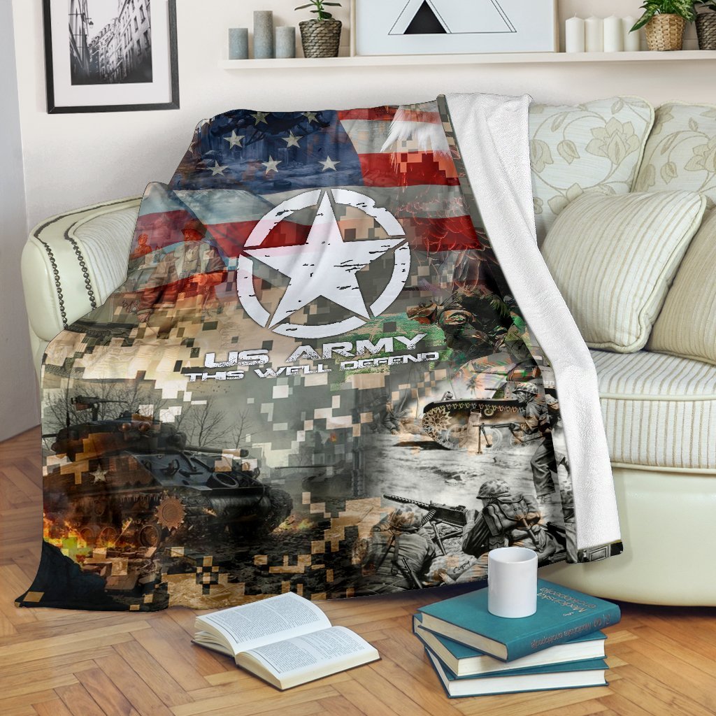 US Army 3D All Over Printed Blanket