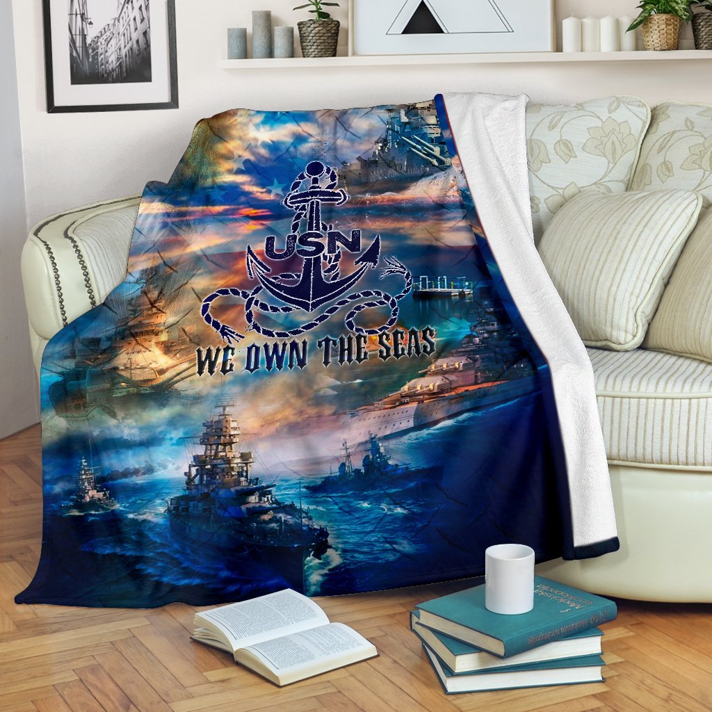 US Navy 3D All Over Printed Blanket
