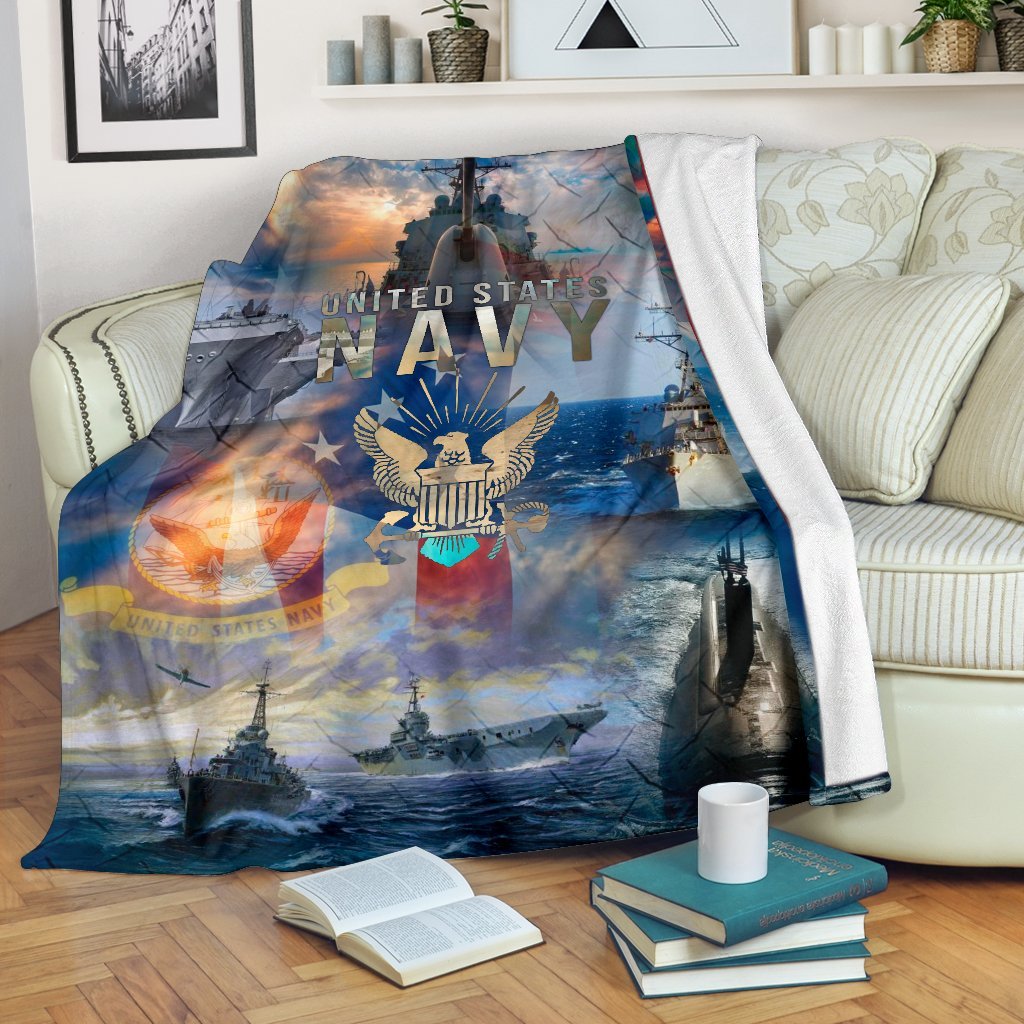 US Navy 3D All Over Printed Blanket