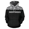 Sagittarius Zodiac - Poly All Over Hoodie Black Version NTH140845-Apparel-NTH-Hoodie-S-Vibe Cosy™