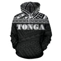 Tonga All Over Hoodie - Polynesian Black Version - BN01-Apparel-Phaethon-Hoodie-S-Vibe Cosy™