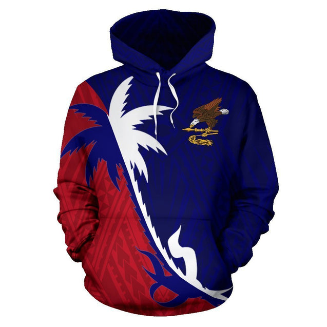 American Samoa Coconut Tree Hoodie PL-Apparel-PL8386-Hoodie-S-Vibe Cosy™