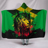 Jamaica - Jamaican Lion Hooded Blanket A7-Apparel-Phaethon-Hooded Blanket-Youth 49.6x59.05-Vibe Cosy™