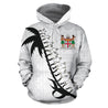 Fiji Cibi War Dance Hoodie White-Apparel-Khanh Arts-Hoodie-S-Vibe Cosy™