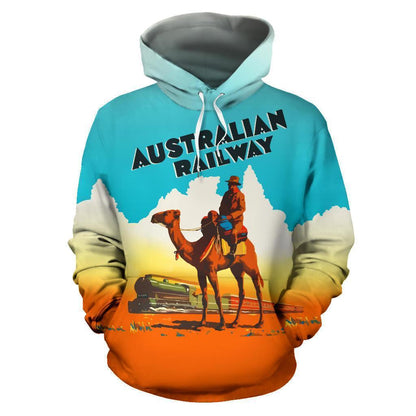 Australian Railway All Over Print Hoodie - NNK1431-Apparel-NNK-Hoodie-S-Vibe Cosy™