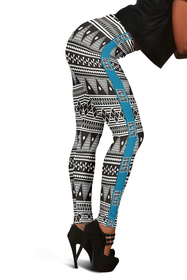 Fiji Women's Leggings - Polynesian Design - BN09-Apparel-Khanh Arts-Legging-S-Vibe Cosy™