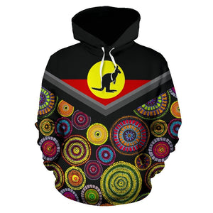 Australia Koori Kangaroo All Over Print Hoodies-Apparel-MP-Hoodie-S-Vibe Cosy™