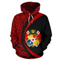 Tonga Coat Of Arm Polynesian Hoodie - Circle Style-Apparel-Phaethon-Hoodie-S-Vibe Cosy™
