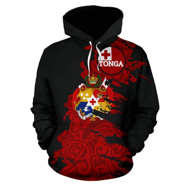 Tonga Hoodie Painting Polynesian Hoodie NNK 1205-Apparel-NNK-Hoodie-S-Vibe Cosy™