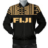 Fiji Bomber Jacket - Polynesian Gold Version - BN09-BOMBER JACKETS (P)-Khanh Arts-Men's Bomber Jacket-S-White-Vibe Cosy™