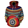 Blooming Aboriginal All Over Zip-Up Hoodie-NNK1499-Apparel-PL8386-Zip-Up Hoodie-S-Vibe Cosy™