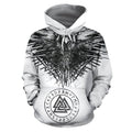 Viking Hoodie - Raven and Eagle-Apparel-HP Arts-Hoodie-S-Vibe Cosy™