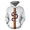 Australia Aboriginal Snake - The Serpent Pullover Hoodie White -NNK1489-Apparel-PL8386-Hoodie-S-Vibe Cosy™