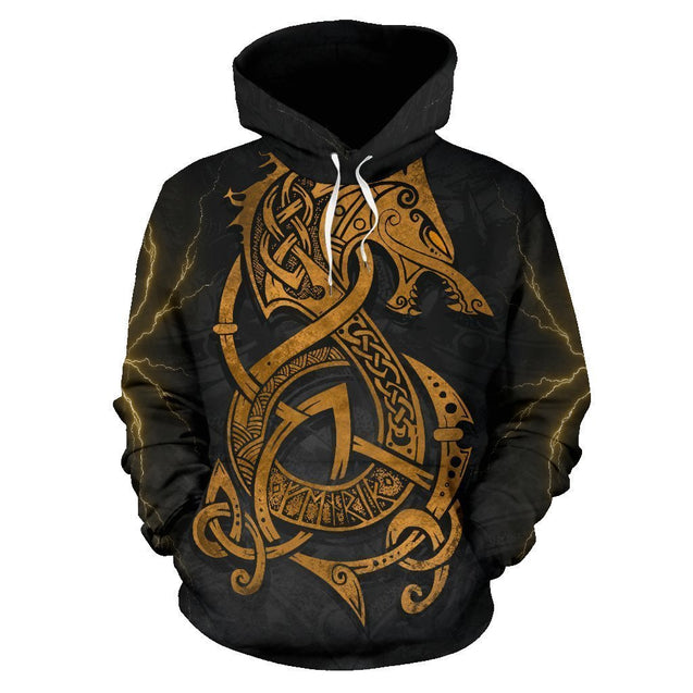 Viking Hoodie - Fenrir Storm-Apparel-HP Arts-Hoodie-S-Vibe Cosy™