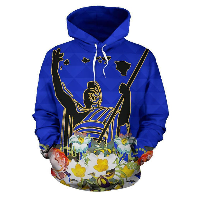 Hawaiian King Blue Polynesian Hoodie - AH J4-Apparel-Phaethon-Hoodie-S-Vibe Cosy™