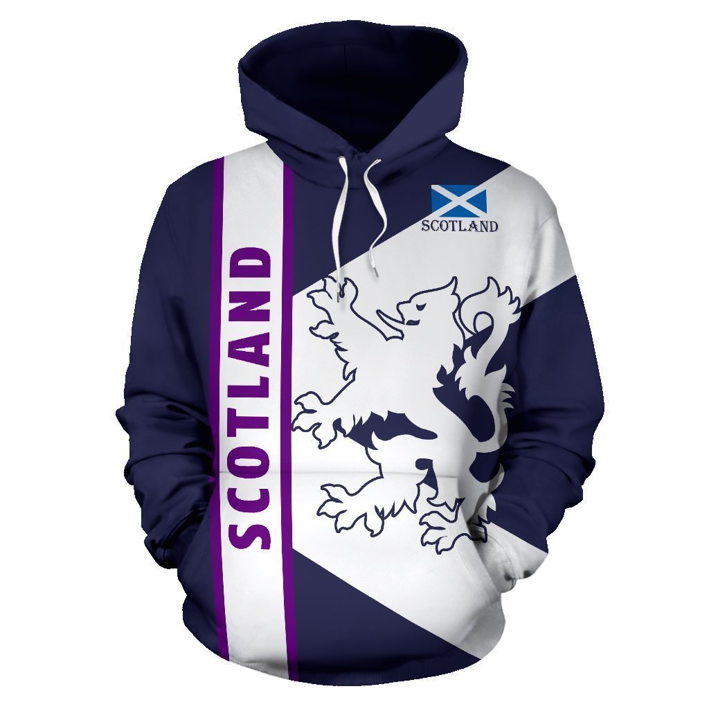 Scottish Flag And Lion All-Over Hoodie-Apparel-HD09-Hoodie-S-Vibe Cosy™
