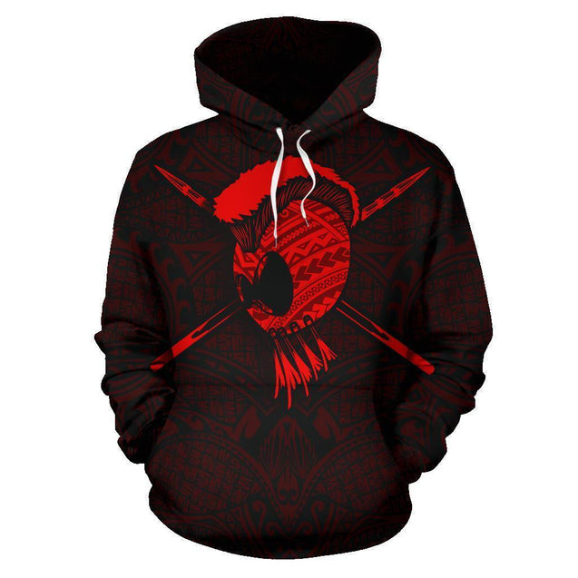 Hawaiian Ikaika Warrior Polynesian Hoodie - AH - J1-Apparel-Phaethon-Hoodie-S-Vibe Cosy™