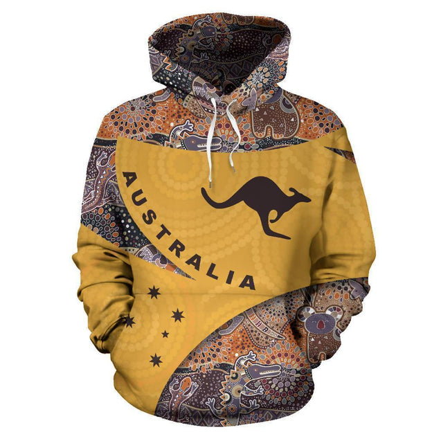 Endless Australia Pattern Hoodie- NNK1465-Apparel-PL8386-Hoodie-S-Vibe Cosy™