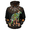 Kangaroo Australian Aboriginal Hoodie PL-Apparel-PL8386-Hoodie-S-Vibe Cosy™