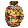 Frutta -Felpa con Zip -Amaze Style™-Men's Zip-Up HoodieFrutta -Felpa con Zip -S-Vibe Cosy™