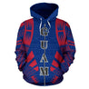 Guam All Over Zip-Up Hoodie - Polynesian Tattoo Style-ALL OVER PRINT ZIP-UP HOODIES-HP Arts-Zip-Up Hoodie-S-White-Vibe Cosy™