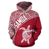 Samoa Hoodie Turtle Mermaid Polynesian Red-ALL OVER PRINT ZIP HOODIES (P)-Phaethon-Hoodie-S-Vibe Cosy™