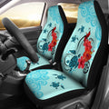 Sea Turtle Hawaiian Car Seat Covers - AH-CAR SEAT COVERS-Alohawaii-Car Seat Covers-Universal Fit-White-Vibe Cosy™