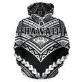 Hawaii Polynesian Tribal Hoodie - New Warrior Style White Color - AH J1-ALL OVER PRINT HOODIES (P)-Phaethon-Hoodie-S-Vibe Cosy™