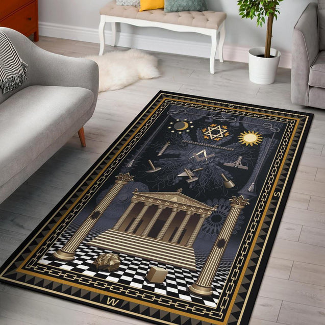 3D All Over Printed Freemason RUG 02032107.CXT