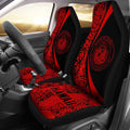 Hawaii Coat Of Arm Polynesian Car Seat Covers - Circle Style 02 J1-CAR SEAT COVERS-Alohawaii-Car Seat Covers-Universal Fit-White-Vibe Cosy™