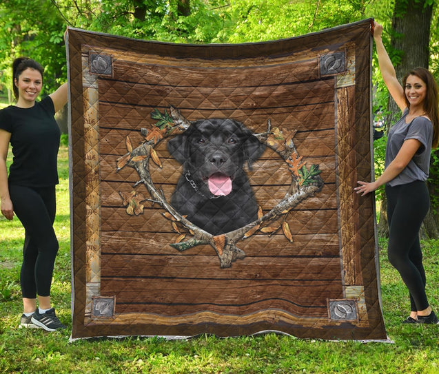 Cute Labrador Halloween Quilt AM082006-LAM