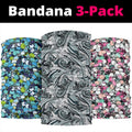 Funky Patterns Set 2 - Bandana 3 Pack-Amaze Style™-Funky Patterns Set 2 - Bandana 3 Pack-Vibe Cosy™