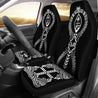 Guam Car Seat Covers - Polynesian Tribal - BN04-CAR SEAT COVERS-Polynesian Print-Guam-Universal Fit-Black-Vibe Cosy™