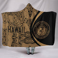 Hawaii Polynesian Hooded Blanket - Circle Style 06 J1-HOODED BLANKETS (P)-Phaethon-Hooded Blanket-Youth 60"x45"-White-Vibe Cosy™