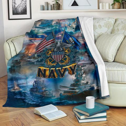 US Navy 3D All Over Printed Blanket