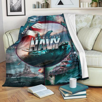 US Navy 3D All Over Printed Blanket