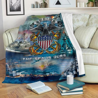 US Navy 3D All Over Printed Blanket