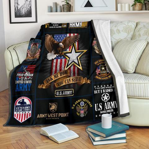 US Army 3D All Over Printed Blanket
