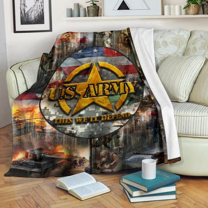 US Army 3D All Over Printed Blanket