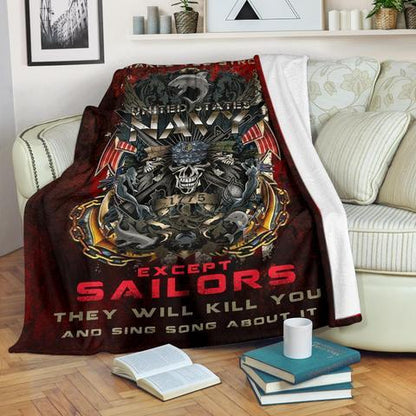 US Navy 3D All Over Printed Blanket