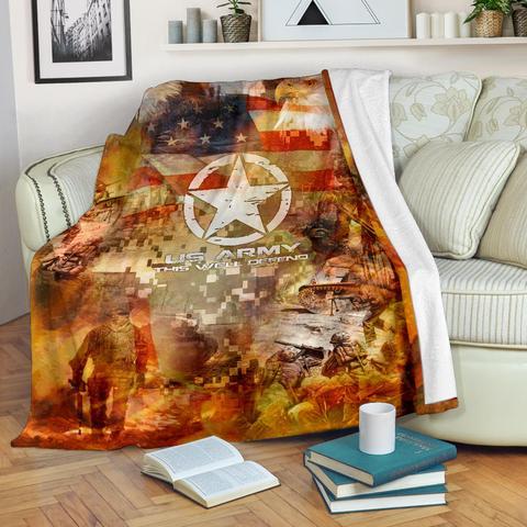 US Army 3D All Over Printed Blanket