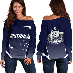 Australia Active Women's Off Shoulder Sweater-WOMENS OFF SHOULDER SWEATERS-HD09-Women's Off Shoulder Sweater-2XS-Vibe Cosy™