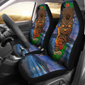 Tiki Car Seat Covers - AH - TH3-CAR SEAT COVERS-Alohawaii-Car Seat Covers-Universal Fit-White-Vibe Cosy™