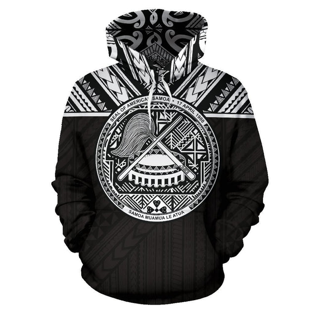 American Samoa And Samoa All Over Hoodie - BN09-ALL OVER PRINT HOODIES (P)-Phaethon-Hoodie-S-Black-Vibe Cosy™