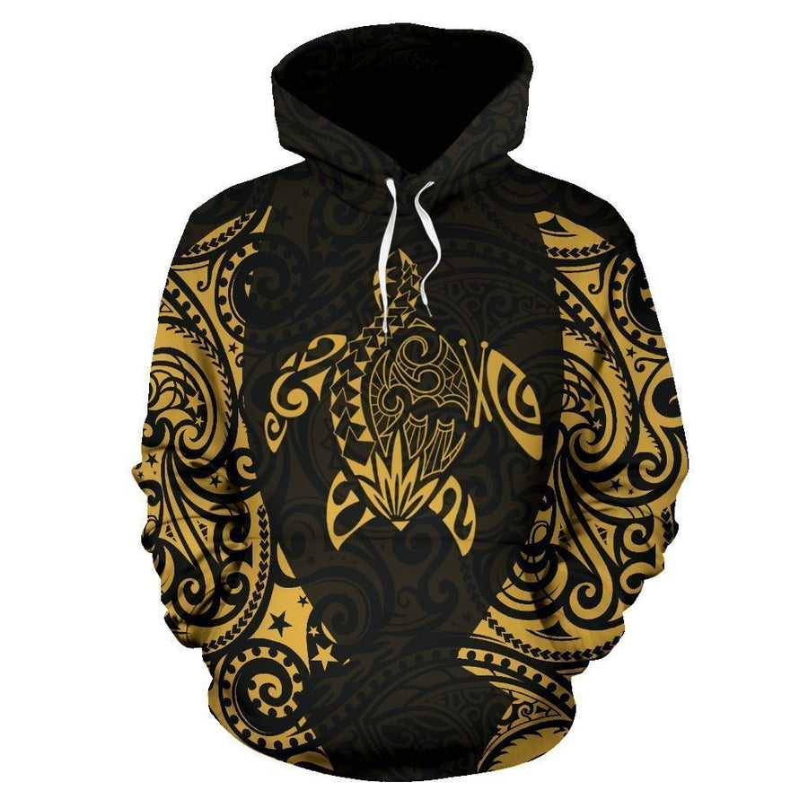 Hawaii Hoodie Turtle Polynesian - AH TH2-ALL OVER PRINT HOODIES (P)-Phaethon-Hoodie-S-Vibe Cosy™