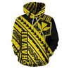 Hawaii Kanaka Polynesian Hoodie - Poly Style Yellow - AH - J1-ALL OVER PRINT HOODIES (P)-Phaethon-Hoodie-S-Vibe Cosy™