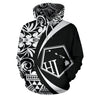 Hawaii Polynesian Tribal Hoodie - Circle Style White Color 2.0 - AH-ALL OVER PRINT HOODIES (P)-Phaethon-Zip-Up Hoodie-S-Vibe Cosy™