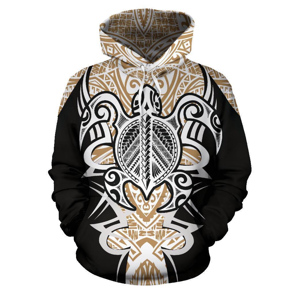 Samoan Turtle Polynesian Hoodie - Armor Style-ALL OVER PRINT HOODIES (P)-PL8386-Hoodie-S-Vibe Cosy™