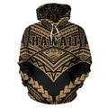 Hawaii Coat Of Arms Polynesian Tribal Hoodie - New Warrior Style - AH J1-ALL OVER PRINT HOODIES (P)-Phaethon-Hoodie-S-Vibe Cosy™