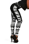 Hawaii Polynesian Leggings White - Fashion J1-LEGGINGS-Phaethon-Women's Leggings-S-Vibe Cosy™